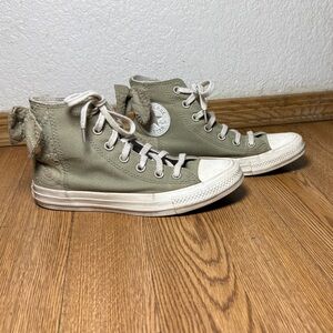 Converse Olive Green High-Top Sneakers